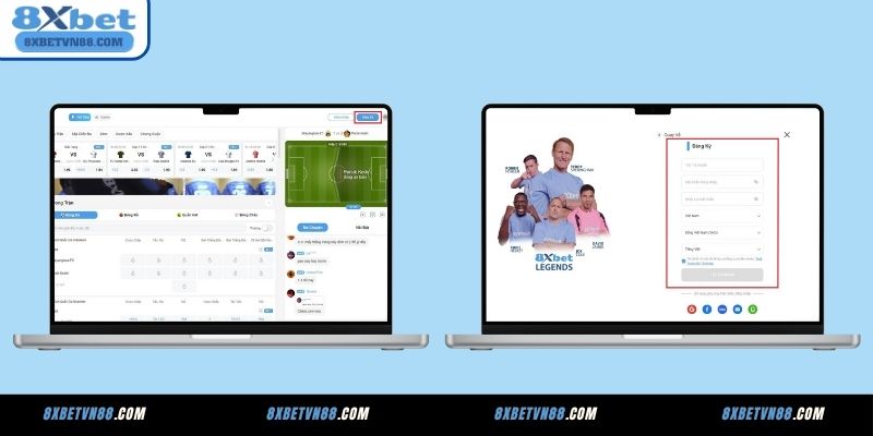 Quy trình đăng ký 8XBET đơn giản cho tân binh
